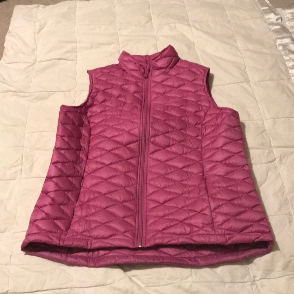 Pink light-weight down vest